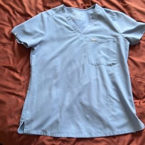 like new figs vapor blue scrub set - size small